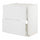 METOD / MAXIMERA base cab f sink+2 fronts/2 drawers, white/Stensund white, 80x60 cm