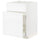 METOD / MAXIMERA base cab f sink+3 fronts/2 drawers, white Enköping/white wood effect, 60x60 cm