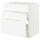 METOD / MAXIMERA base cab f sink+3 fronts/2 drawers, white Enköping/white wood effect, 80x60 cm