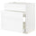 METOD / MAXIMERA base cab f sink+3 fronts/2 drawers, white Enköping/white wood effect, 80x60 cm