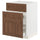 METOD / MAXIMERA base cab f sink+3 fronts/2 drawers, white Enköping/brown walnut effect, 60x60 cm