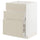 METOD / MAXIMERA - METOD / MAXIMERA Base cab f sink+3 fronts/2 drawers, white/Havstorp beige, 60x60 cm