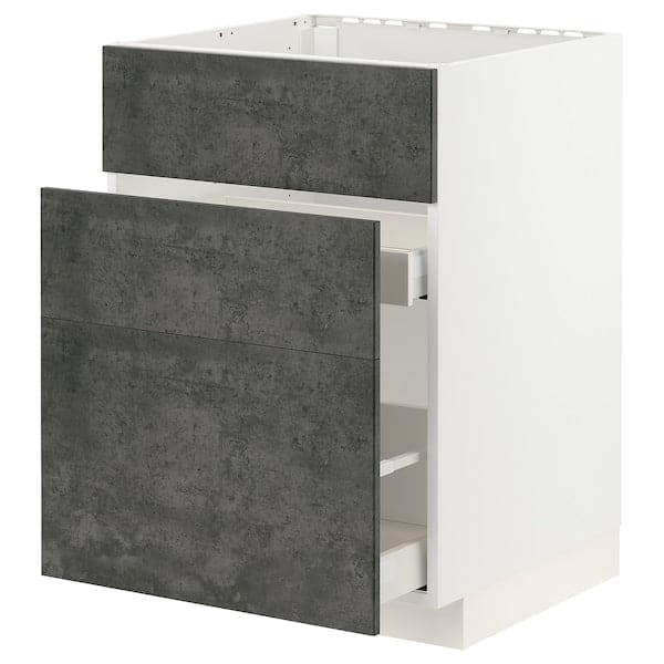 METOD / MAXIMERA - Mobile lavello/3frontali/2cassetti , - best price from Maltashopper.com 09415161