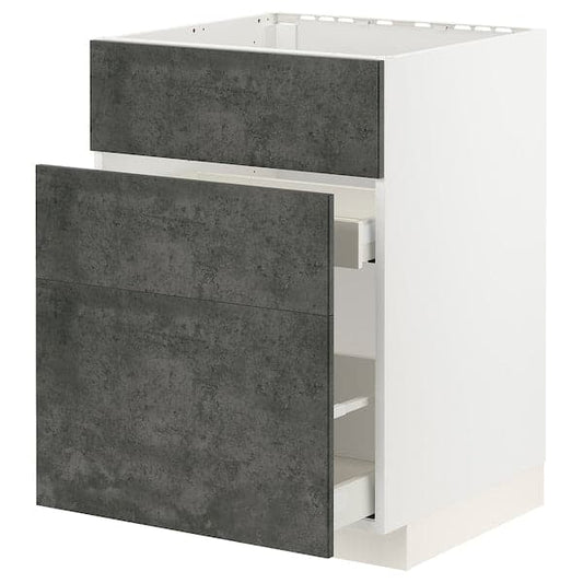 METOD / MAXIMERA - Mobile lavello/3frontali/2cassetti , - best price from Maltashopper.com 09415161