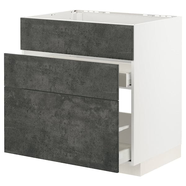 Ikea METOD / MAXIMERA - Mobile lavello/3frontali/2cassetti , 80x60 cm