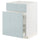 METOD / MAXIMERA base cab f sink+3 fronts/2 drawers, white/Kallarp light grey-blue, 60.0x80.0x60.0 cm