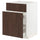 METOD / MAXIMERA base cab f sink+3 fronts/2 drawers, white/Sinarp brown, 60.0x80.0x60.0 cm
