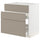 METOD / MAXIMERA base cab f sink+3 fronts/2 drawers, white/Upplöv matt dark beige, 80x60 cm