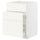 METOD / MAXIMERA - METOD / MAXIMERA Base cab f sink+3 fronts/2 drawers, white/Vallstena white, 60x60 cm