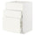 METOD / MAXIMERA - METOD / MAXIMERA Base cab f sink+3 fronts/2 drawers, white/Vallstena white, 60x60 cm