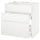 METOD / MAXIMERA base cab f sink+3 fronts/2 drawers, white/Voxtorp matt white, 80x60 cm
