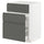 METOD / MAXIMERA - Base cab f sink+3 fronts/2 drawers, white/Voxtorp dark grey , 60x60 cm