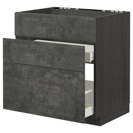 Ikea METOD / MAXIMERA - Mobile lavello/3frontali/2cassetti , 80x60 cm