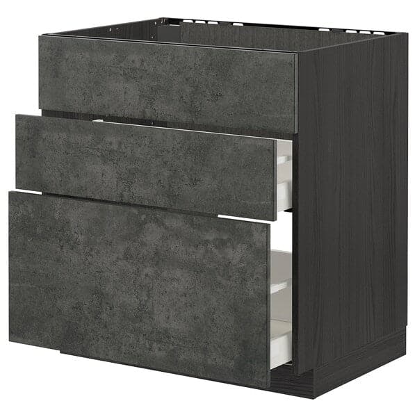 Ikea METOD / MAXIMERA - Sink cabinet/3 fronts/2 drawers , 80x60 cm