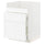 METOD / MAXIMERA base cb f HAVSEN snk/3 frnts/2 drws, white Enköping/white wood effect, 60x60 cm