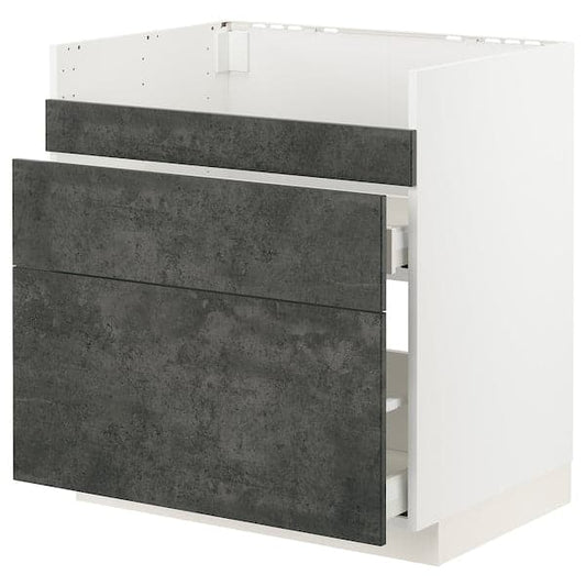 METOD / MAXIMERA - Mobile lavello HAVSEN/3front/2cass , - best price from Maltashopper.com 09415321