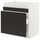 METOD / MAXIMERA base cb f HAVSEN snk/3 frnts/2 drws, white/Nickebo matt anthracite, 80x60 cm