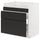 METOD / MAXIMERA base cb f HAVSEN snk/3 frnts/2 drws, white/Upplöv matt anthracite, 80x60 cm