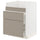 METOD / MAXIMERA base cb f HAVSEN snk/3 frnts/2 drws, white/Upplöv matt dark beige, 60x60 cm