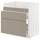 METOD / MAXIMERA base cb f HAVSEN snk/3 frnts/2 drws, white/Upplöv matt dark beige, 80x60 cm
