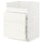 METOD / MAXIMERA - METOD / MAXIMERA Base cb f HAVSEN snk/3 frnts/2 drws, white/Vallstena white, 60x60 cm