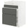 METOD / MAXIMERA base cb f HAVSEN snk/3 frnts/2 drws, white/Voxtorp dark grey, 60.0x80.0x60.0 cm