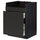 METOD / MAXIMERA base cb f HAVSEN snk/3 frnts/2 drws, black/Nickebo matt anthracite, 60x60 cm