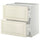METOD / MAXIMERA base cab f hob/2 fronts/2 drawers, white/Bodbyn off-white, 80x60 cm