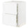 METOD / MAXIMERA base cab f hob/2 fronts/2 drawers, white Enköping/white wood effect, 60x60 cm