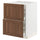 METOD / MAXIMERA base cab f hob/2 fronts/2 drawers, white Enköping/brown walnut effect, 60x60 cm