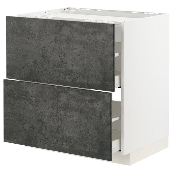 Ikea METOD / MAXIMERA - Mobile p cottura/2frontali/2casset , 80x60 cm