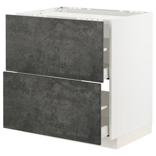 Ikea METOD / MAXIMERA - Mobile p cottura/2frontali/2casset , 80x60 cm
