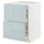 METOD / MAXIMERA base cab f hob/2 fronts/2 drawers, white/Kallarp light grey-blue, 60.0x80.0x60.0 cm
