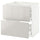 METOD / MAXIMERA base cab f hob/2 fronts/2 drawers, white/Ringhult light grey, 80x60 cm