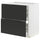 METOD / MAXIMERA base cab f hob/2 fronts/2 drawers, white/Upplöv matt anthracite, 80x60 cm
