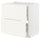 METOD / MAXIMERA - METOD / MAXIMERA Base cab f hob/2 fronts/2 drawers, white/Vallstena white, 80x60 cm
