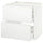 METOD / MAXIMERA base cab f hob/2 fronts/2 drawers, white/Voxtorp matt white, 80x60 cm