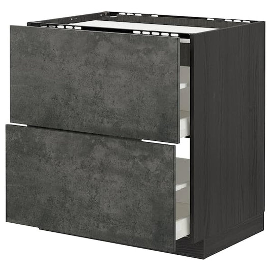 Ikea METOD / MAXIMERA - Mobile p cottura/2frontali/2casset , 80x60 cm