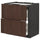 METOD / MAXIMERA base cab f hob/2 fronts/2 drawers, black/Sinarp brown, 80.0x80.0x60.0 cm