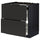 METOD / MAXIMERA base cab f hob/2 fronts/2 drawers, black/Upplöv matt anthracite, 80.0x80.0x60.0 cm