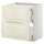 METOD / MAXIMERA base cab f hob/2 fronts/3 drawers, white/Bodbyn off-white, 80x60 cm