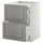 METOD / MAXIMERA - Base cab f hob/2 fronts/3 drawers, white/Bodbyn grey ,