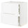 METOD / MAXIMERA base cab f hob/2 fronts/3 drawers, white Enköping/white wood effect, 80x60 cm