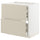 METOD / MAXIMERA - METOD / MAXIMERA Base cab f hob/2 fronts/3 drawers, white/Havstorp beige, 80x60 cm