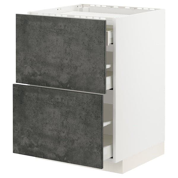 Ikea METOD / MAXIMERA - Mobile p cottura/2frontali/3casset , 60x60 cm