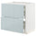 METOD / MAXIMERA base cab f hob/2 fronts/3 drawers, white/Kallarp light grey-blue, 80.0x80.0x60.0 cm