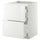 METOD / MAXIMERA base cab f hob/2 fronts/3 drawers, white/Ringhult white, 60x60 cm