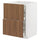 METOD / MAXIMERA - METOD / MAXIMERA Base cab f hob/2 fronts/3 drawers, white/Tistorp brown walnut effect, 60x60 cm