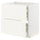 METOD / MAXIMERA - METOD / MAXIMERA Base cab f hob/2 fronts/3 drawers, white/Vallstena white, 80x60 cm