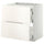 METOD / MAXIMERA base cab f hob/2 fronts/3 drawers, white/Veddinge white, 80x60 cm